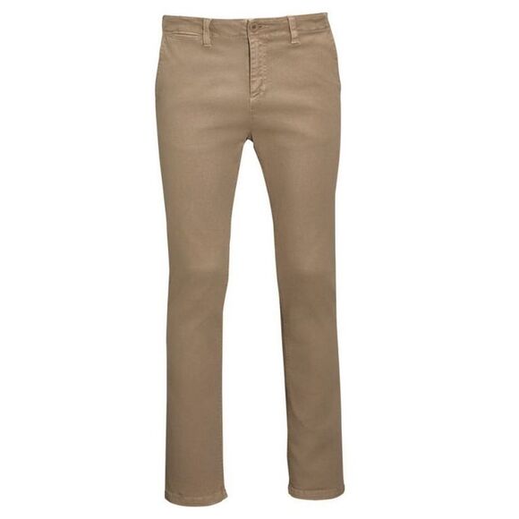 SOLS Mens Jules Chino Pants / Chestnut - Picture 1 of 4